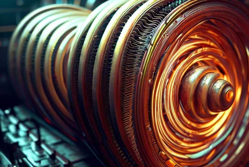 Large magnetic generator setup