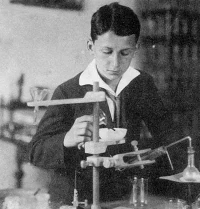 Nikola Tesla as a young boy
